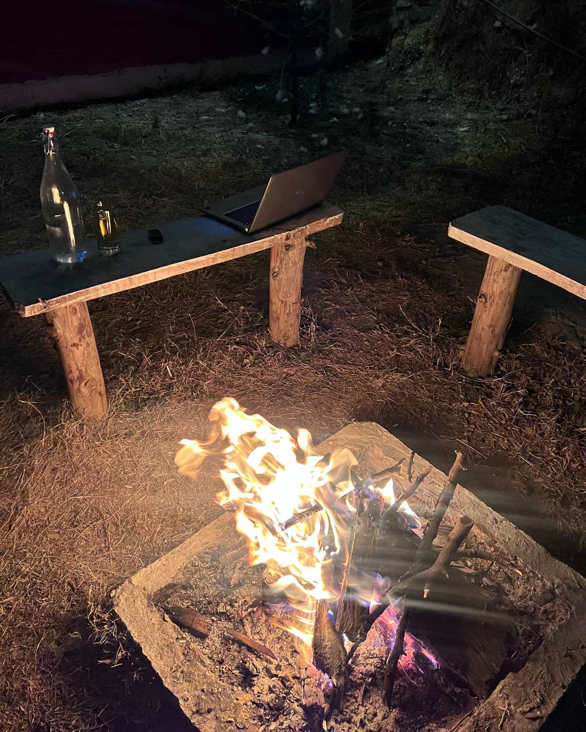 Evening bonfire