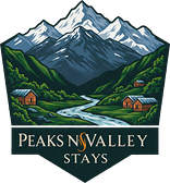 Peaks N Valley Stays logo